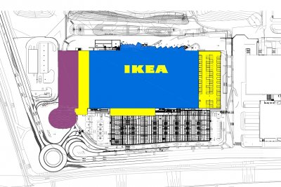 IKEA na Černém Mostě - detail rozšíření IKEA na Černém Mostě - detail rozšíření